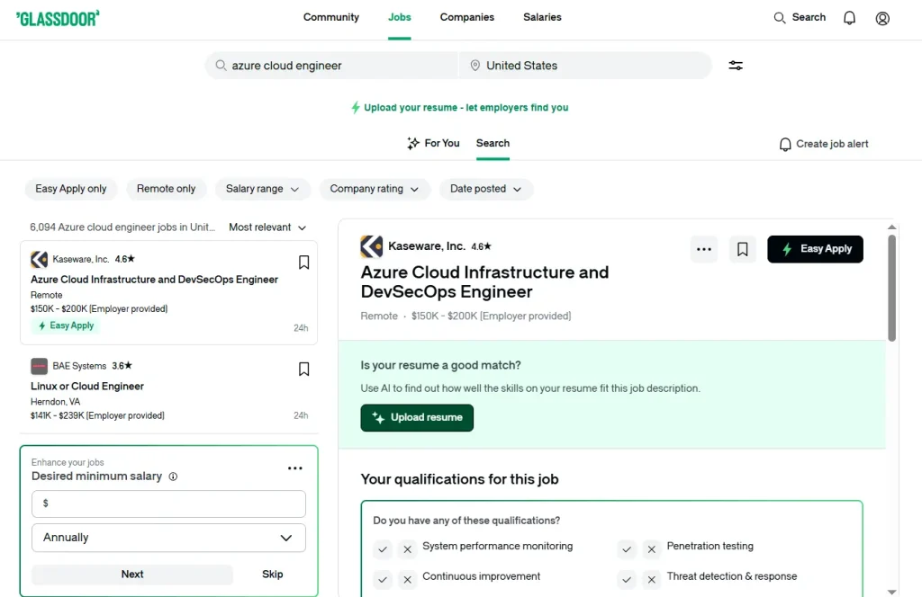 AZ-900 vs AZ-400: Complete Guide for Your Azure Career 9 Azure cloud engineer job trend in the United States