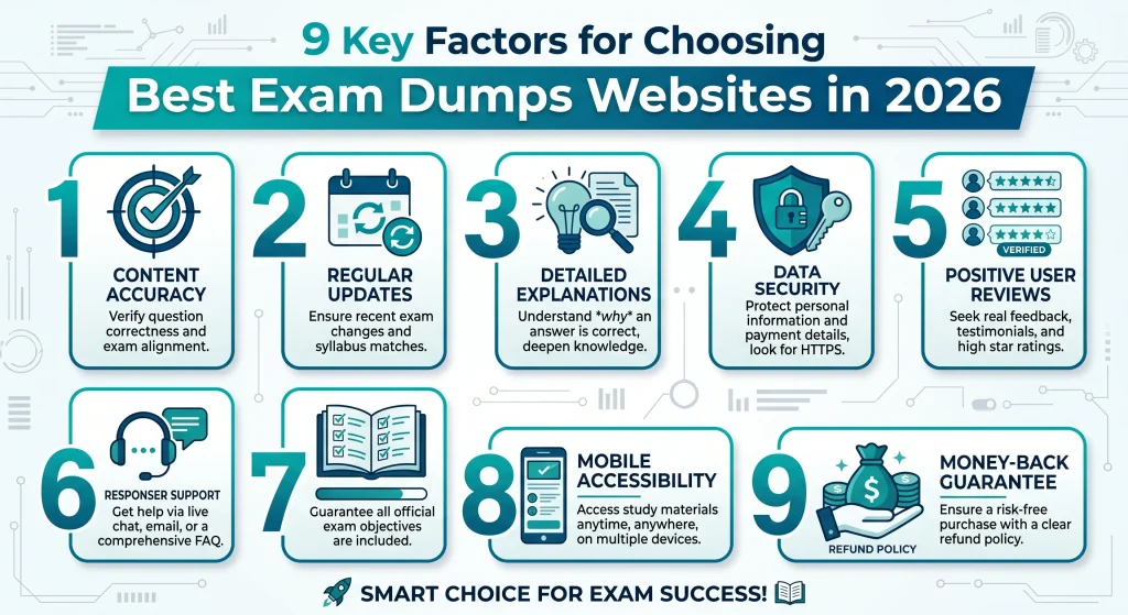 Key Factors to Consider When Choosing the Best Exam Dumps Website in 2026