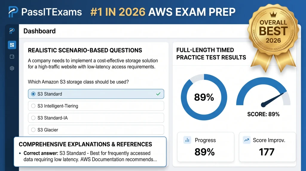 5 Best Websites for AWS Exam Dumps and Practice Tests in 2026 9 PassITExams, The Clear Top Choice for Serious AWS Candidates