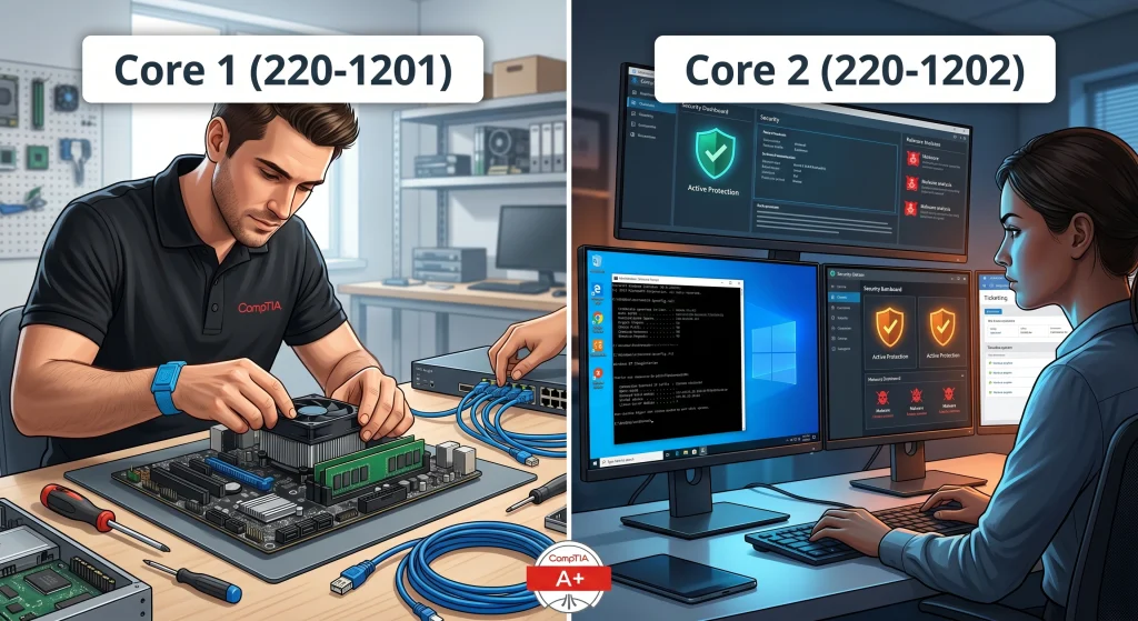 Key Differences Between Core 1 and Core 2