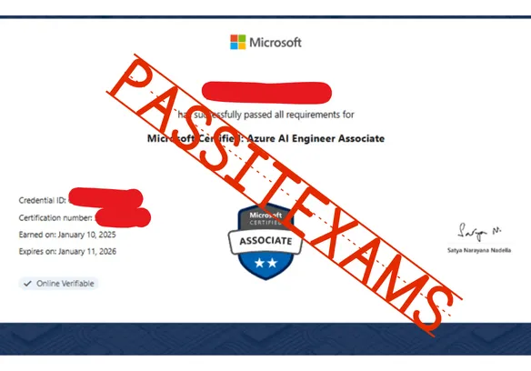 Pass IT Exams - Best Exam Dumps Website 2026 51 Microsoft Azure AI Engineer Associate certificate