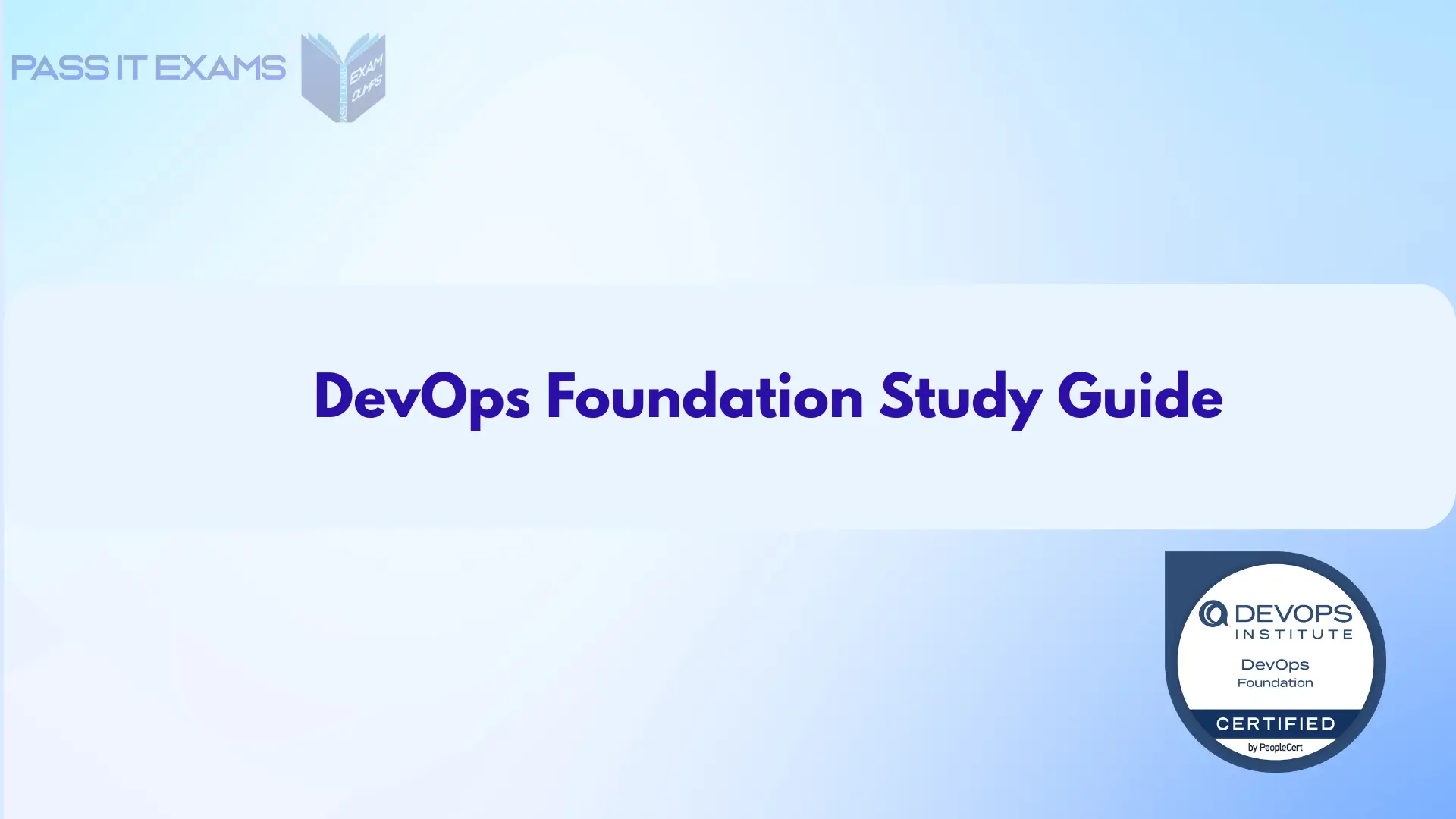 DevOps Foundation Study Guide: Pass Your Exam In 2026