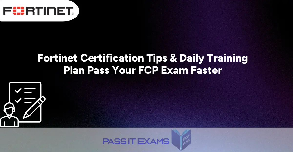 Fortinet Certification Tips & Daily Training Plan: Pass Your FCP Exam Faster