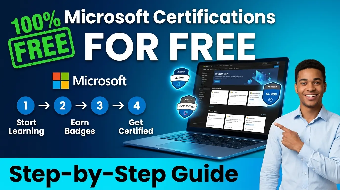How to Get Microsoft Certifications for Free in 2026 (Step-by-Step Guide)