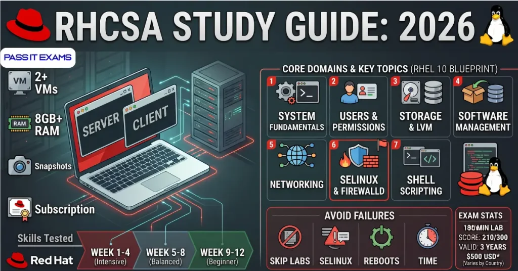 RHCSA Certification Study Guide: How to Pass EX200 in 2026