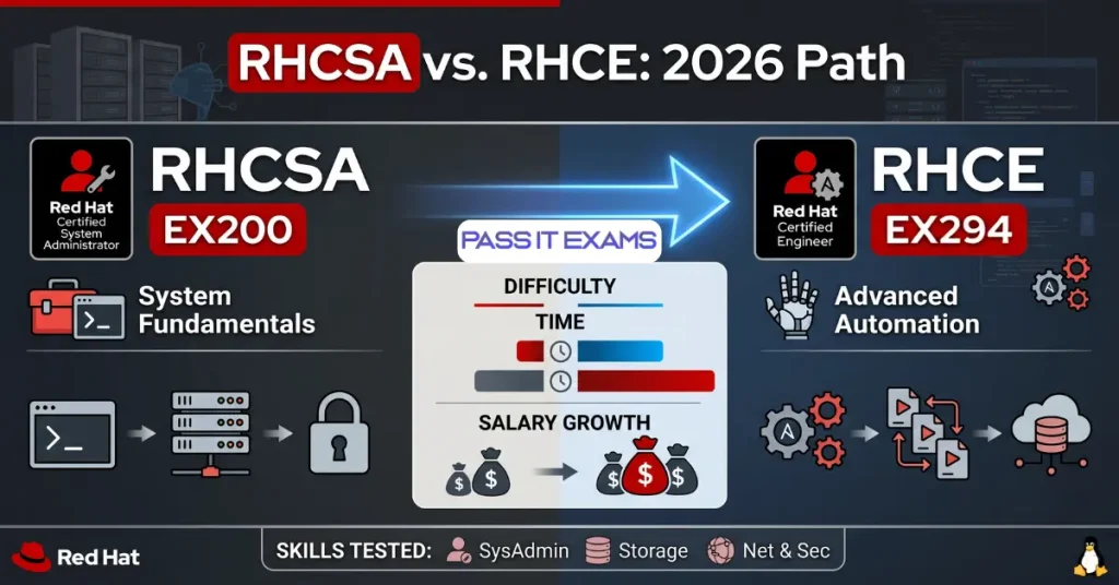 RHCSA vs RHCE: Which Red Hat Certification Should You Get in 2026?
