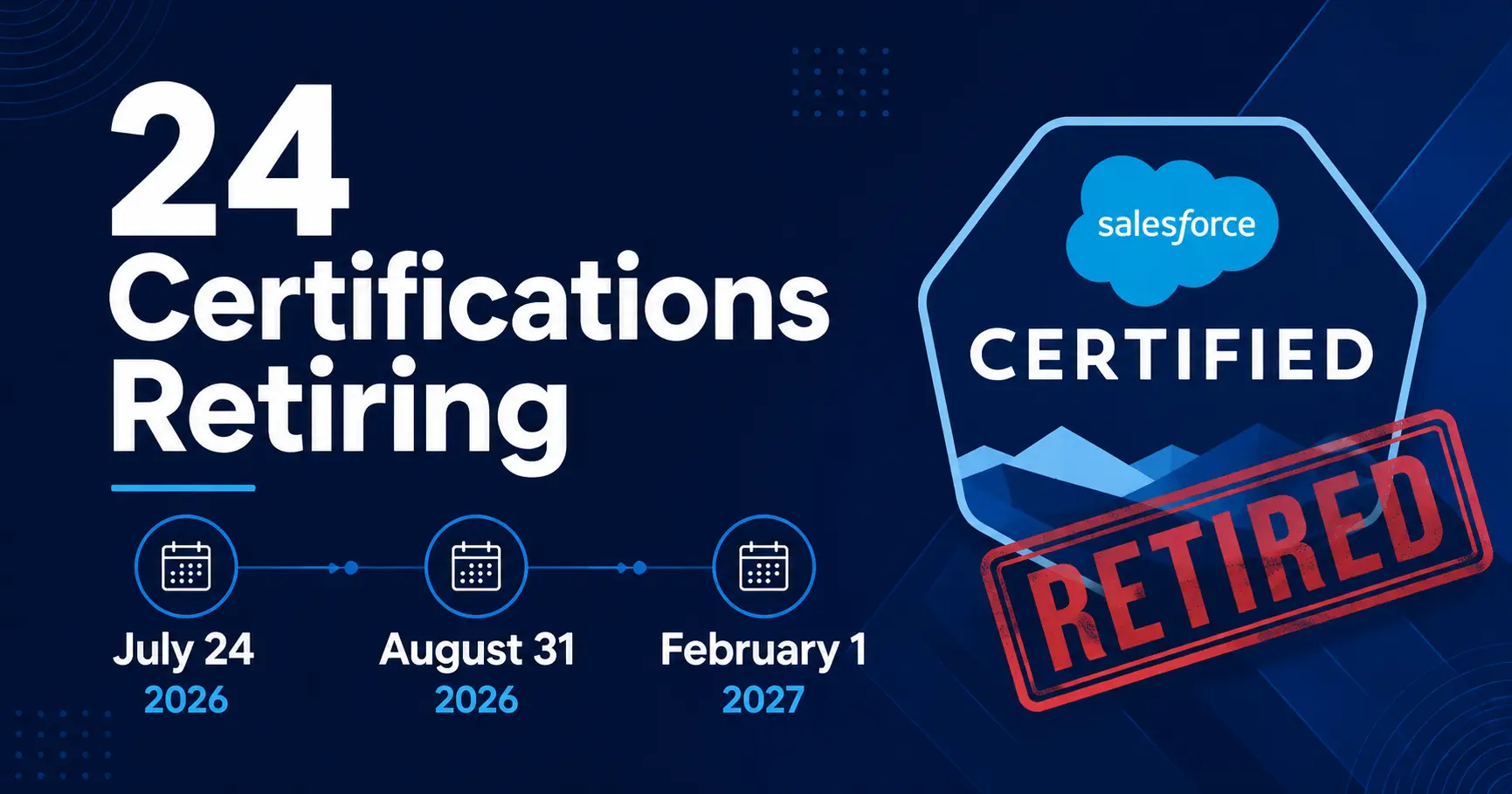 Salesforce 2027 Certification Retirements: Full List, Deadlines & What To Do Next