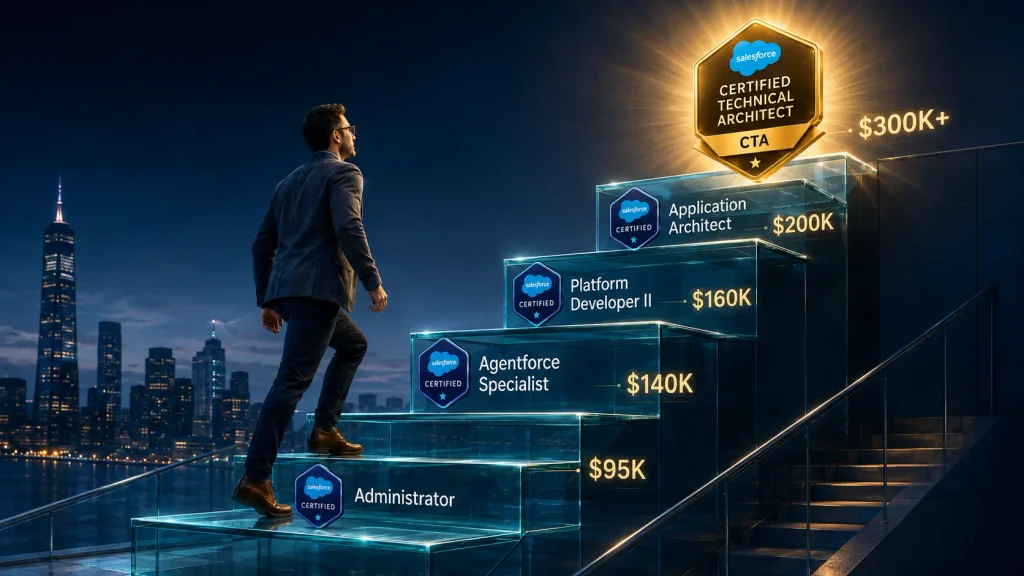 Which Salesforce Certification is Best for Salary in 2026? (Highest-Paying Options Compared) 7 Which Cert is Best for Your Salesforce Career